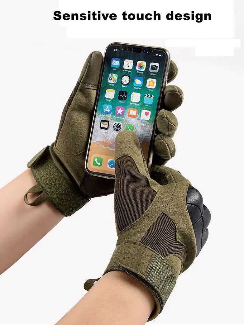 Tactical Full-Finger Shooting Gloves – Touchscreen Compatible Military Hunting Gear