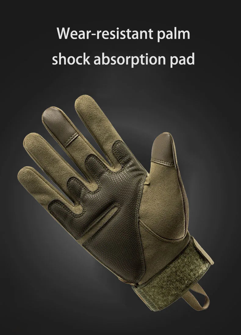 Tactical Full-Finger Shooting Gloves – Touchscreen Compatible Military Hunting Gear