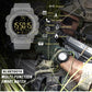 Military Waterproof Digital Watch - 100M Sport Watch with LED Display for Outdoor Adventures