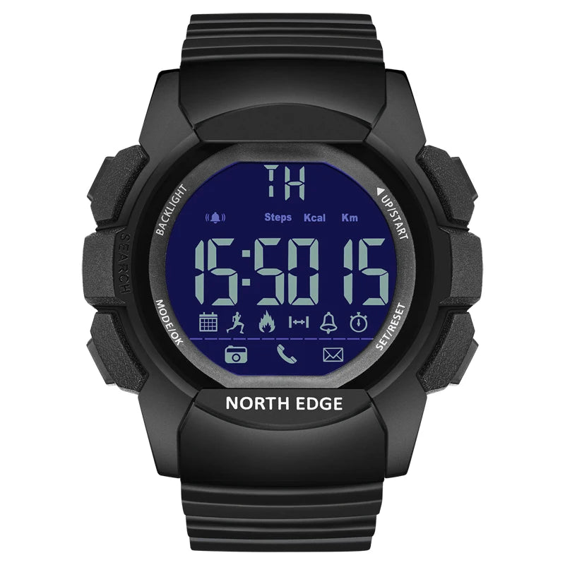 Military Waterproof Digital Watch - 100M Sport Watch with LED Display for Outdoor Adventures