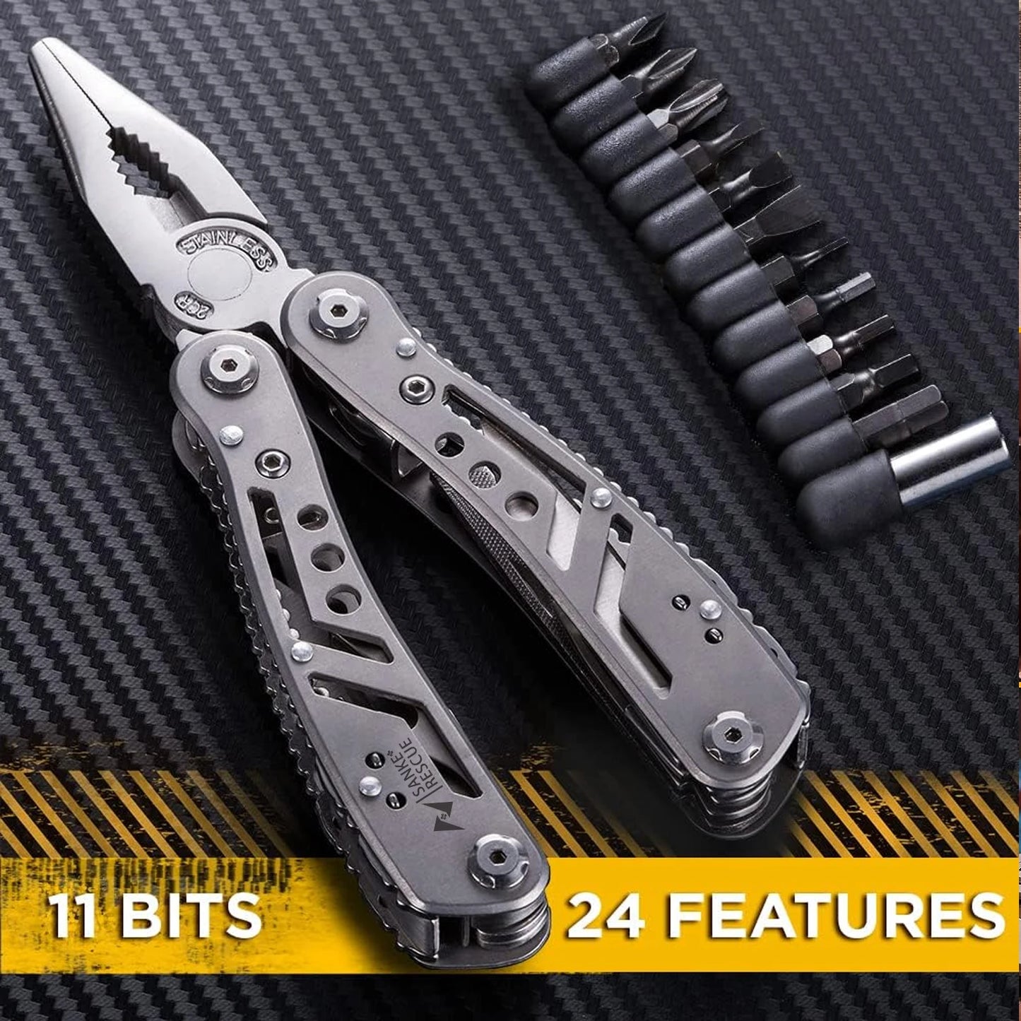 Portable Pocket Multitool - Outdoor Survival, Camping, Hunting, and Hiking