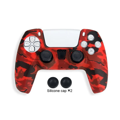 Camo Protective Silicone Skin Cover for PlayStation 5 Controller - Grip and Style for PS5