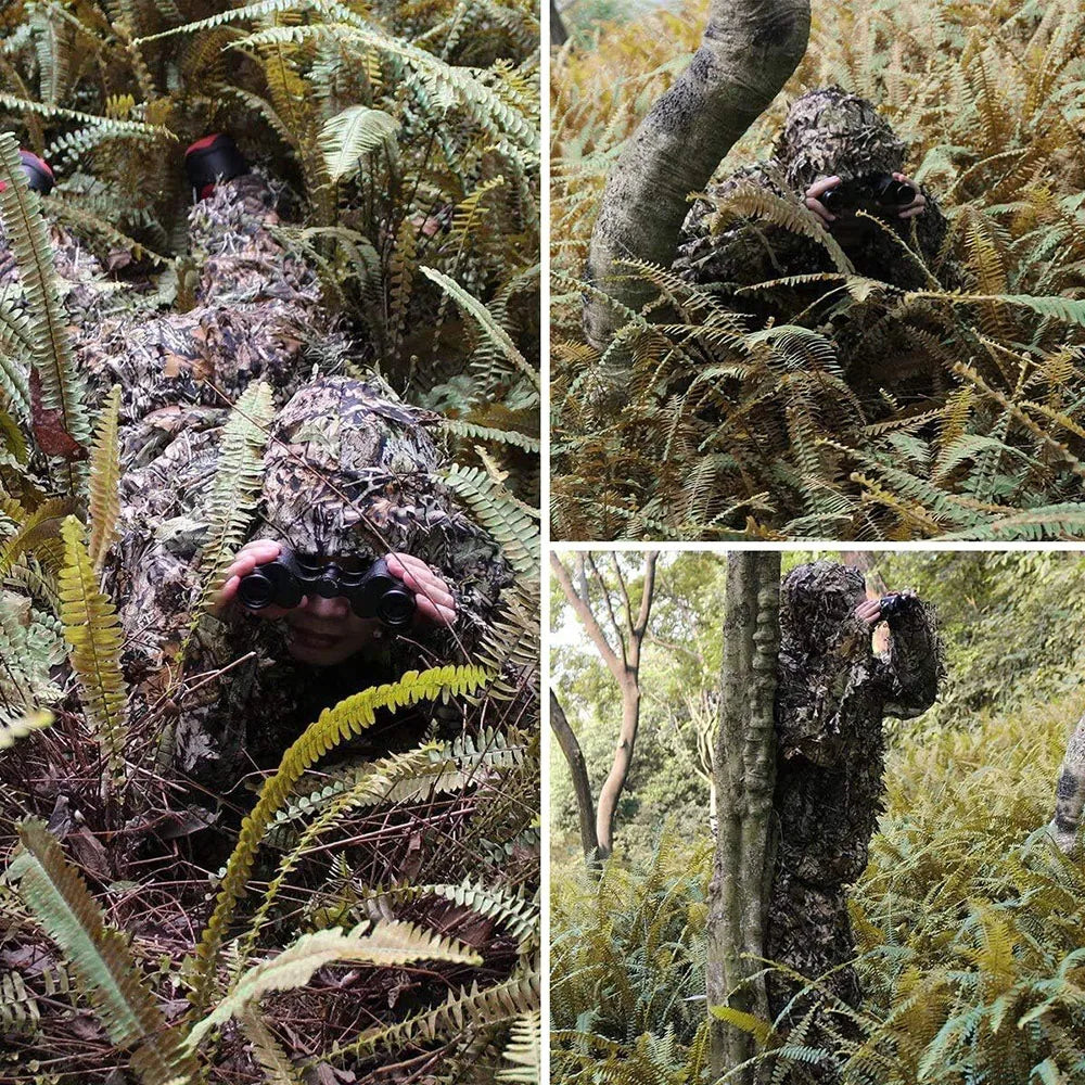 3D Leafy Bionic Ghillie Suit – Unisex Camouflage Hunting & Tactical Combat Clothing