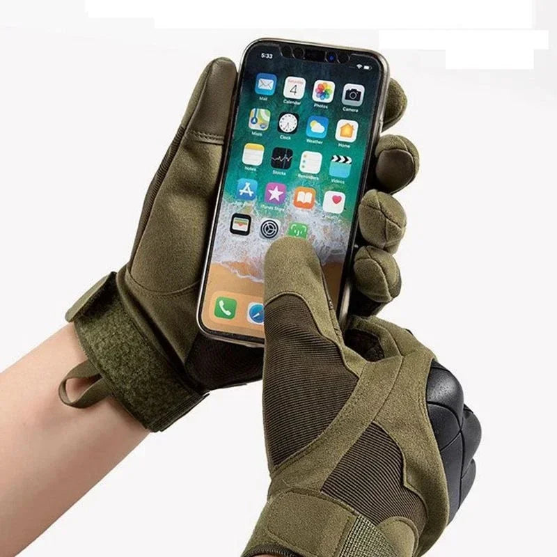 Tactical Full-Finger Shooting Gloves – Touchscreen Compatible Military Hunting Gear