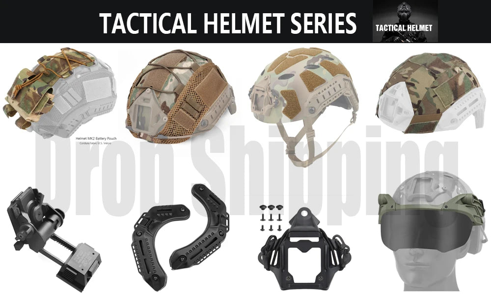 Tactical Helmet Cover for Airsoft & Paintball – High-Cut OPS-Core Design