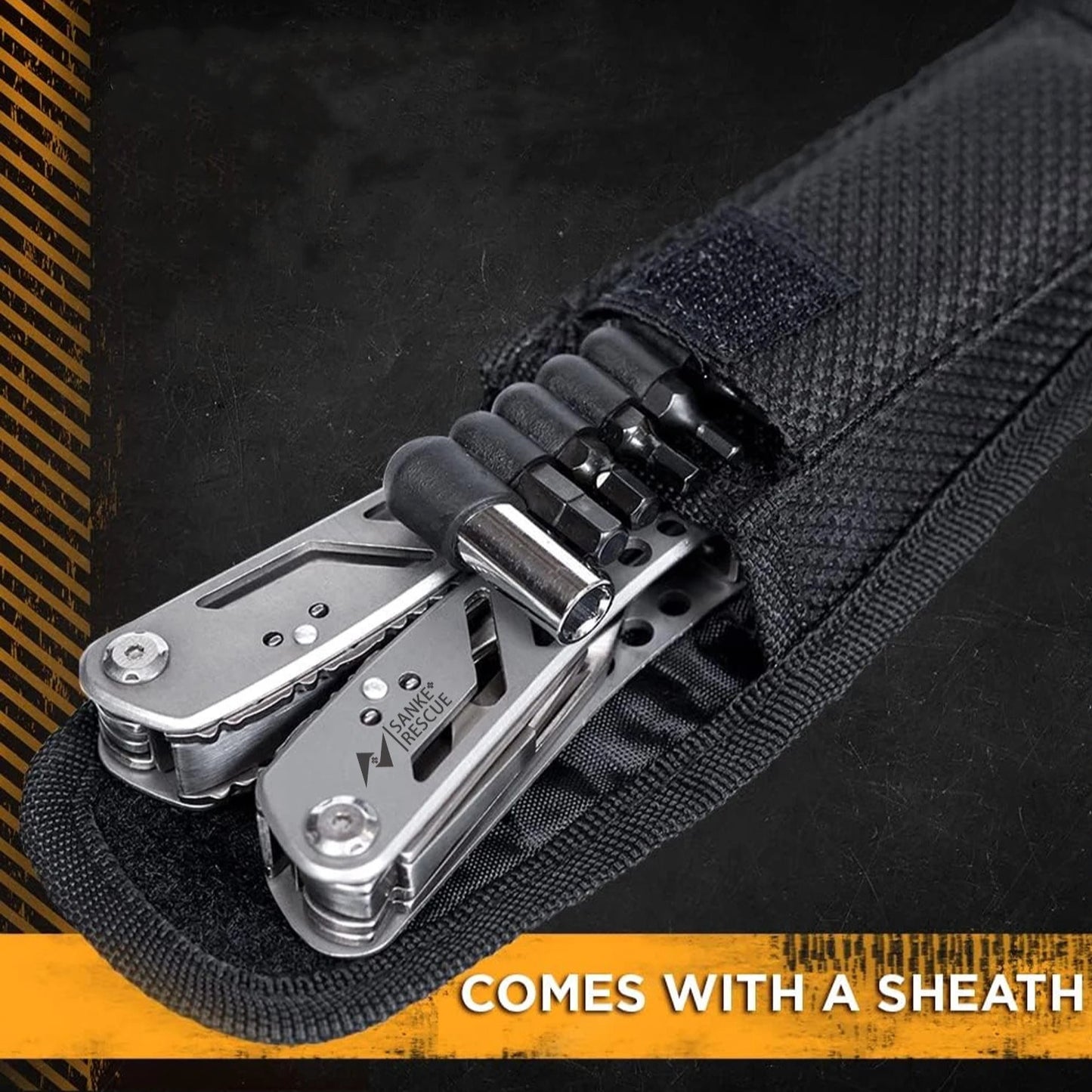 Portable Pocket Multitool - Outdoor Survival, Camping, Hunting, and Hiking