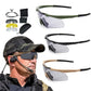 Military Tactical Goggles - Windproof, HD 3-Lens Protection for Airsoft, Motorcycling, and Outdoor Adventures