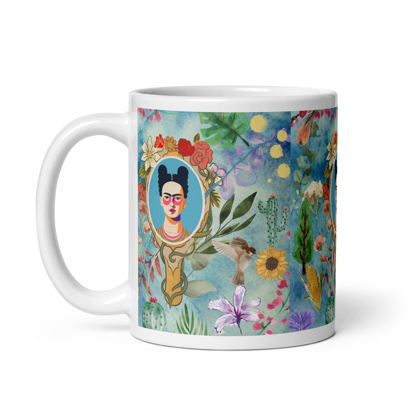 Frida Kahlo aquarela - Mug