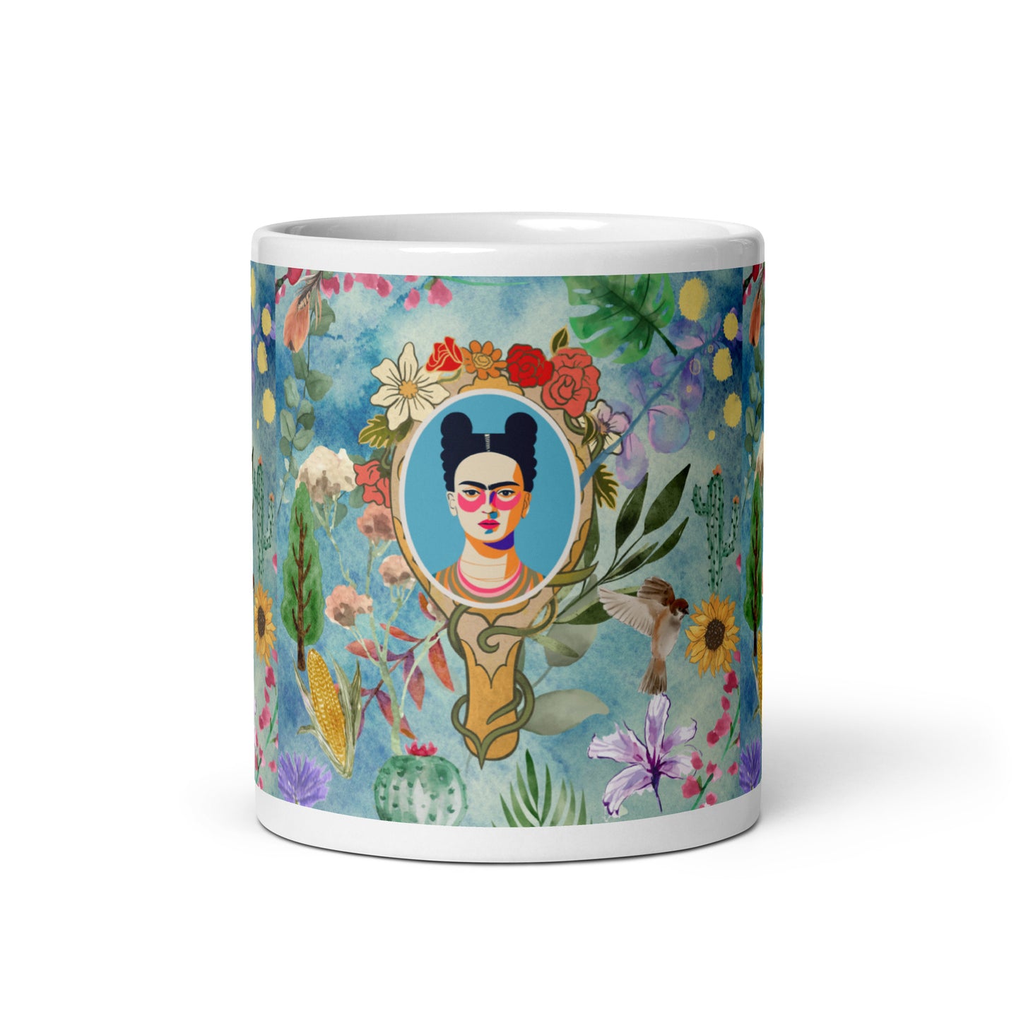 Frida Kahlo aquarela - Mug